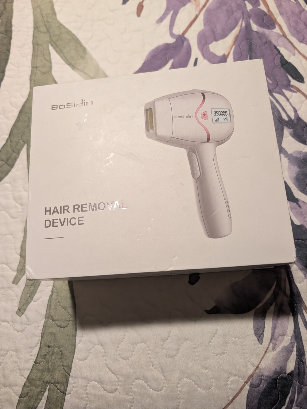 White & Pink IPL Hair Removal Handset